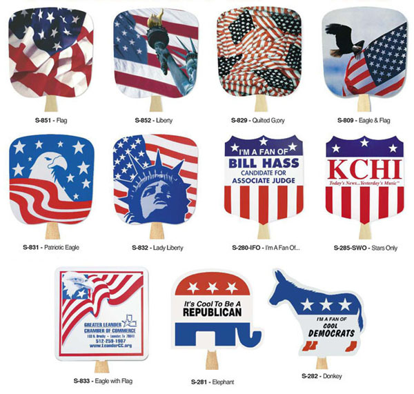 Patriotic Hand Fans