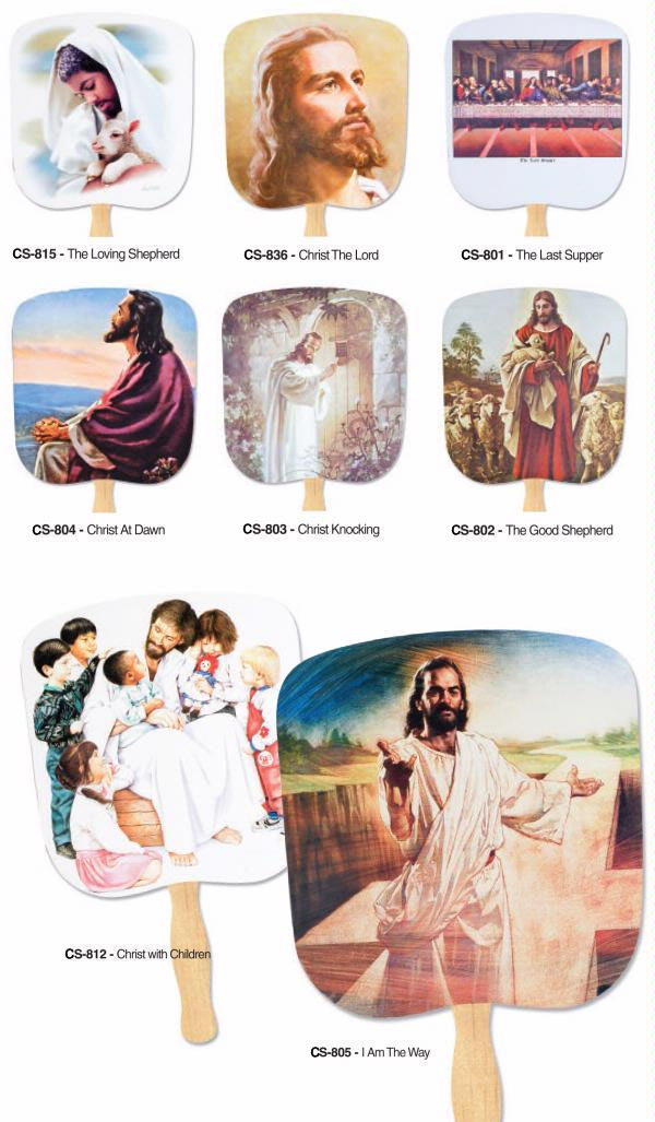 Custom Printed Promotional Religious Hand Fans