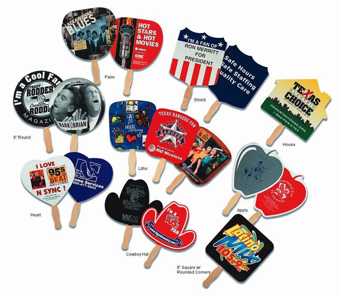 custom printed hand fans